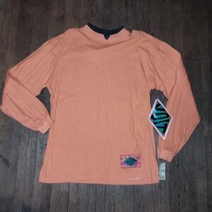 NWT Vintage Voit Orange and Black Long Sleeve Shirt
